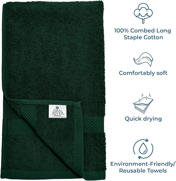 DAN RIVER 6-Pack Premium Hand Towels - Image 3