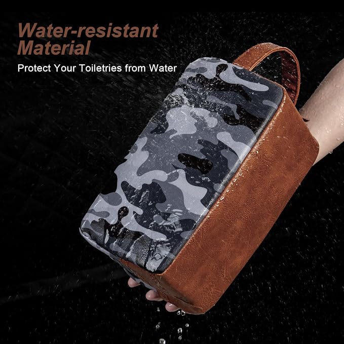 Travel Toiletry Bag for Men, Hanging Toiletry Organizer, Water Resistant - Image 5