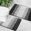 OLANLY Bathroom Rug Set 2 Piece, Soft Absorbent Microfiber Bath Mats and by OLANLY