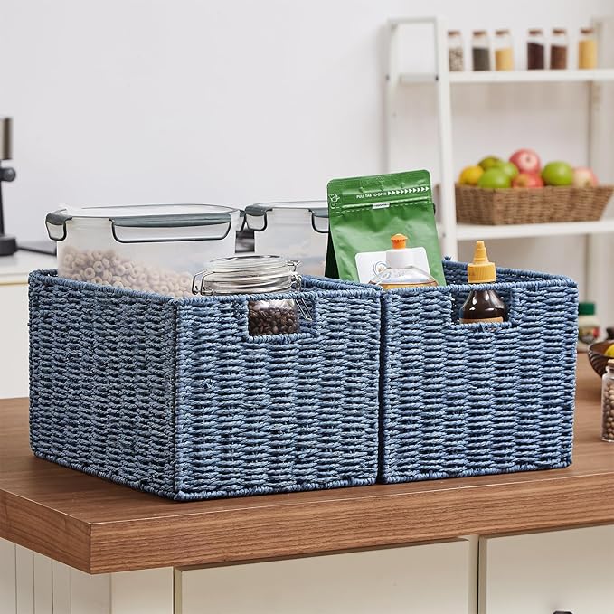Vagusicc Wicker Storage Basket, Small Storage Baskets - Image 7