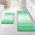 OLANLY Bathroom Rug Set 2 Piece, Soft Absorbent Microfiber Bath Rug Set by OLANLY