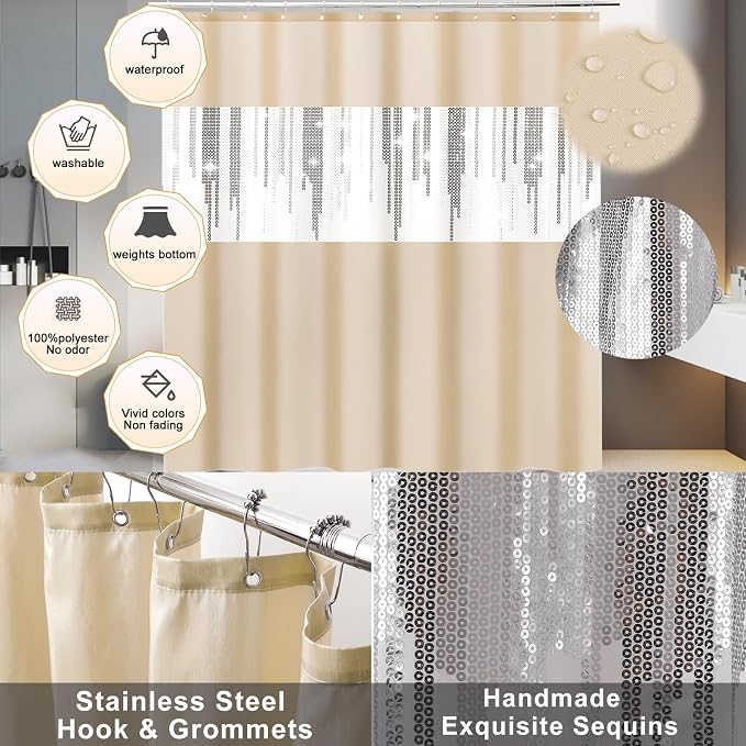 Beige Bathroom Accessories Set - Image 3