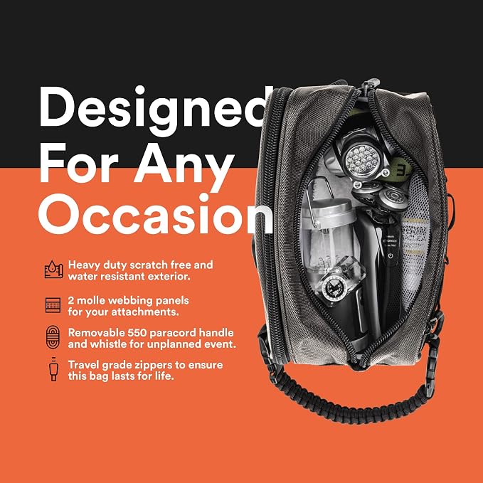 Fitdom Tactical Toiletry Bag Dopp Kit Case - Image 6