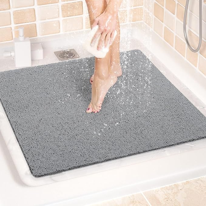 LuxStep Shower Mat Bathtub Mat, 24x24 inch, Non-Slip Bath Mat by LuxStep