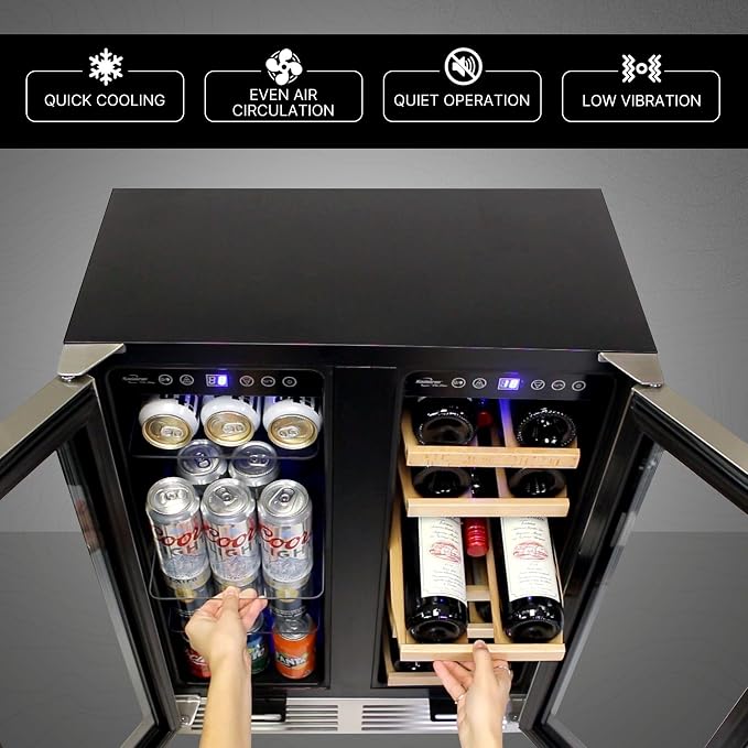 Koolatron 18 Bottle 56 Can Wine Fridge – Wine Cooler - Image 2