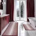 Bathroom Rugs and Mats Sets, 2 Piece Thick Absorbent Chenille Bath Mat Rug Set by BSICPRO
