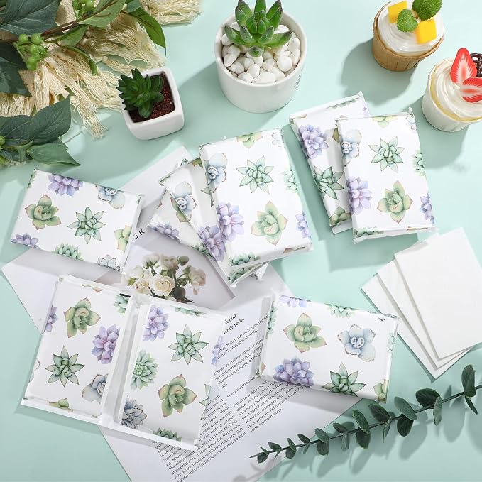 Geyee 50 Packs Tissue Travel Size Facial Paper Napkins Travel Packs Disposable - Image 4