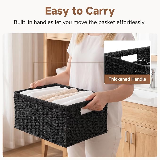 StorageWorks Wicker Storage Baskets - Image 3