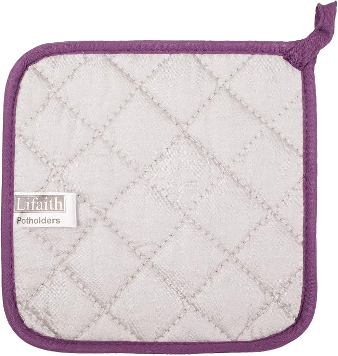 100% Cotton Kitchen Everyday Basic Terry Pot Holder Heat Resistant Coaster - Image 4
