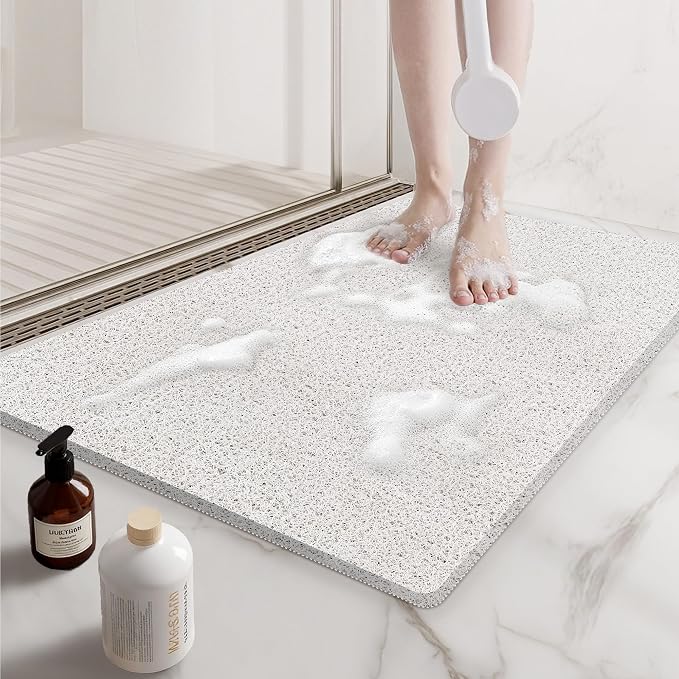 Non Slip Shower Mats for Inside Shower, 17x30 Inch, Anti-Slip Bathtub Mats for by Mecko