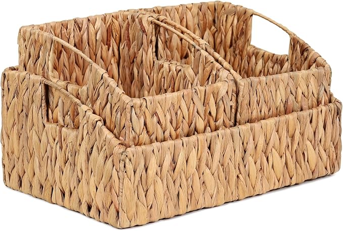 Ollieroo Rattan Storage Baskets, Handwoven Wicker Storage Bins - Image 8