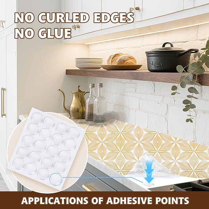 Drawer and Shelf Liner for Kitchen Cabinet, Non-Adhesive Waterproof Drawer - Image 4