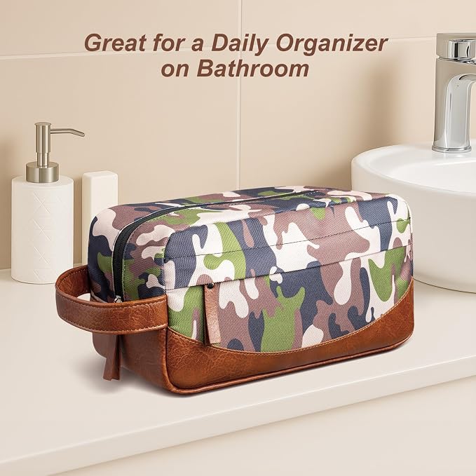 Travel Toiletry Bag for Men, Hanging Toiletry Organizer, Water Resistant - Image 7