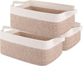 OIAHOMY 3 Pack Storage Baskets for Organizing, Woven Cotton Rope Basket for by MasterofSpaceOptimization