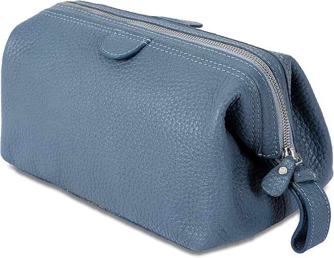 KomalC Premium Buffalo Leather Toiletry Bag by KomalC