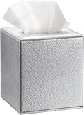 Sumnacon Tissue Box Cover Square Tissue Box Stylish PU Tissue Box Holder by Sumnacon