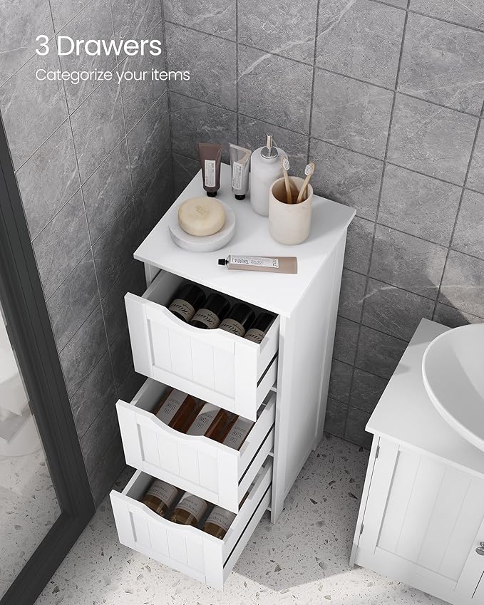 VASAGLE Floor Storage Cabinet, Freestanding Storage Unit - Image 4