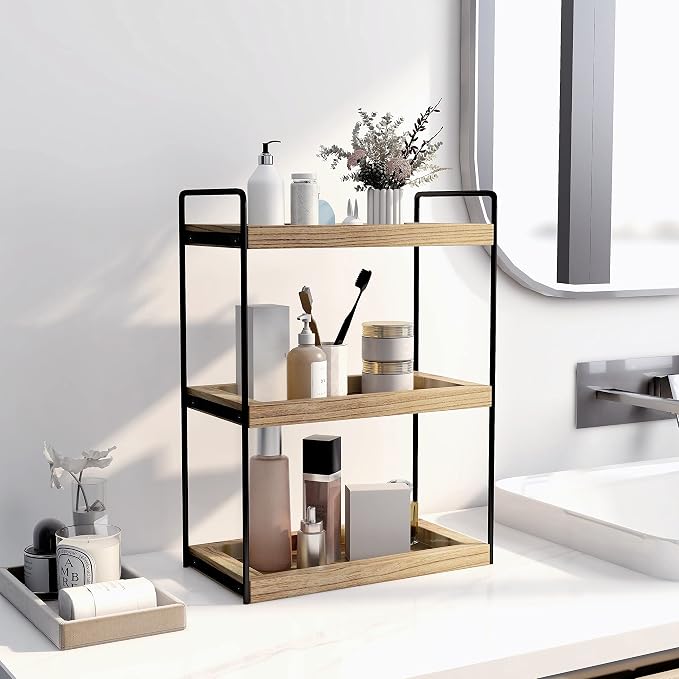 Dorhors 3 Tier Bathroom Counter Organizer, Countertop Bathroom Storage Shelf - Image 6