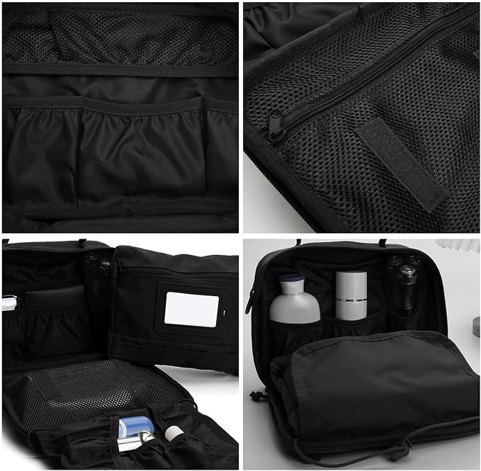 SMONT Toiletry Bag for Men Travel Toiletry Organizer Dopp Kit Travel Organizer - Image 7