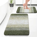 OLANLY Bathroom Rug Set 2 Piece, Soft Absorbent Microfiber Bath Rug Set by OLANLY