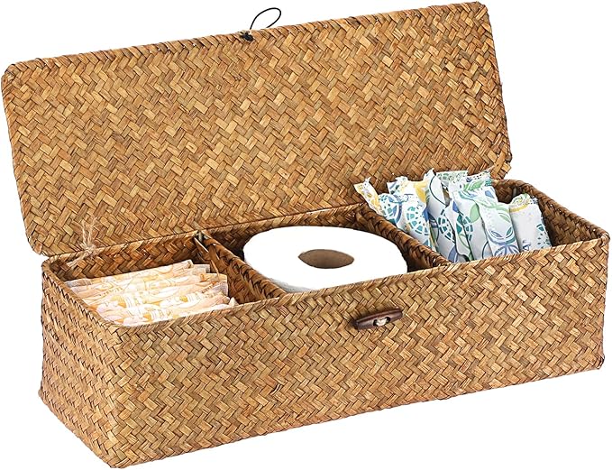 Sumnacon Extended Seagrass Storage Basket by Sumnacon