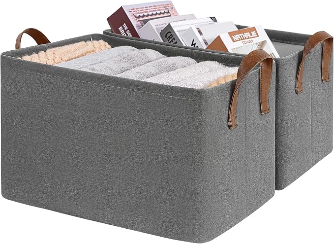CHICVITA Storage Baskets for Shelves, Extra Large Closet Storage Baskets for by CHICVITA