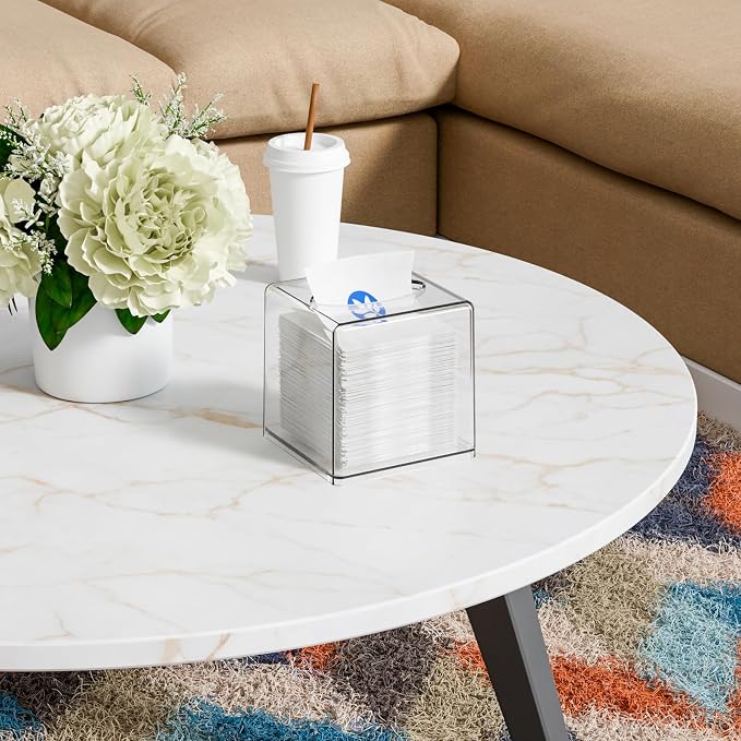 Clear Roll Tissue Box Holder - Image 2