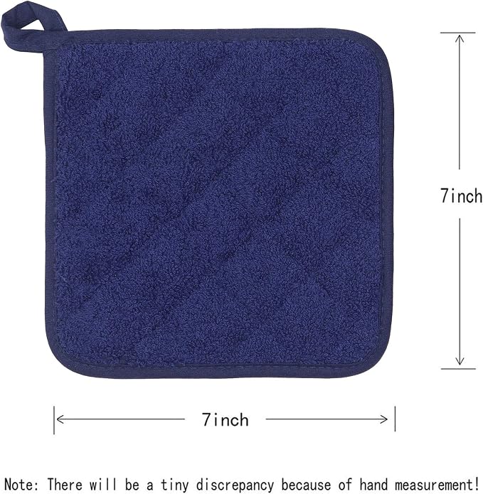 Cotton Pot Holders Cotton Made Machine Washable Heat Resistant Everyday Kitchen - Image 5