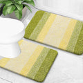 OLANLY Bathroom Rug Set 2 Piece, Soft Absorbent Microfiber Bath Mats and by OLANLY