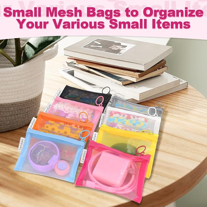 Mini Mesh Pouches, Small Mesh Bags - Image 4