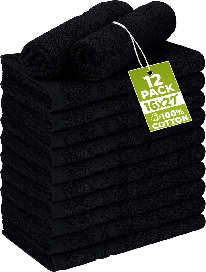 Utopia Towels Cotton Bleach Proof Salon Towel 16 by 27 inches, Bleach Safe Gym by UTOPIATOWELS