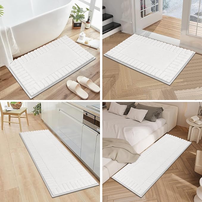 Pauwer Bathroom Rugs Sets 3 Piece Bathroom Shower Rugs - Image 7