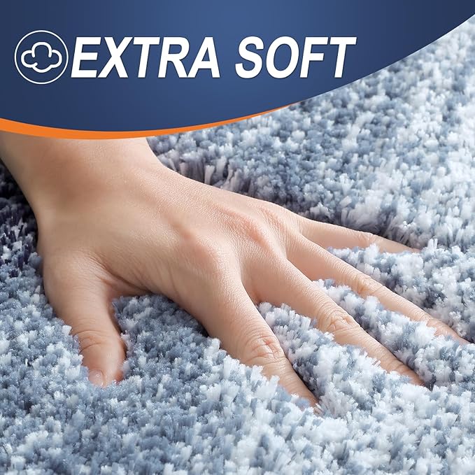 OLANLY Bathroom Rug Set 2 Piece, Soft Absorbent Microfiber Bath Mats and - Image 3
