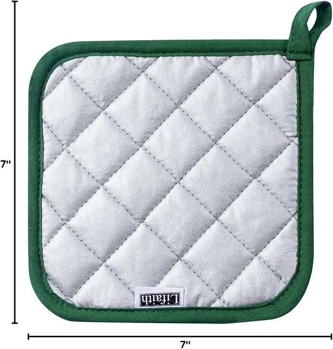 100% Cotton Kitchen Everyday Basic Terry Pot Holder Heat Resistant Coaster - Image 9