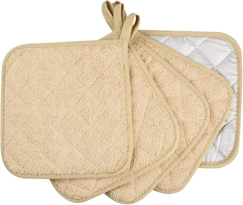 100% Cotton Kitchen Everyday Basic Terry Pot Holder Heat Resistant Coaster - Image 2