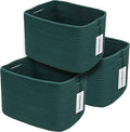 Cotton Rope storage Basket Bins15X10X9.3“ Basket by XUANGUO