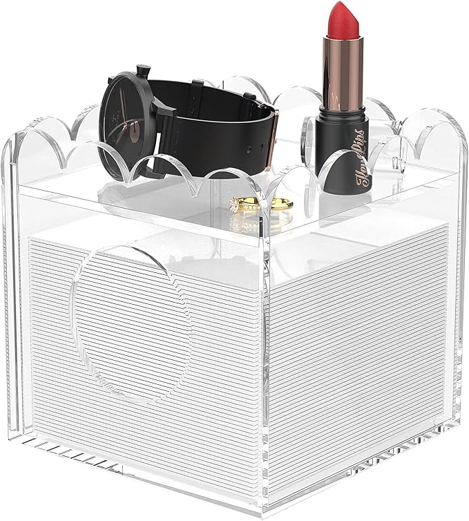 LUGUNU Acrylic Tissue Box Holder, Modern Decorative Tissue Holder by LUGUNU