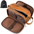 Elviros Travel Toiletry Bag for Men, Shaving Dopp Kit Water-resistant Bathroom by Elviros