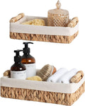 StorageWorks Small Baskets for Organizing, Wicker Bathroom Basket for Toilet by StorageWorks