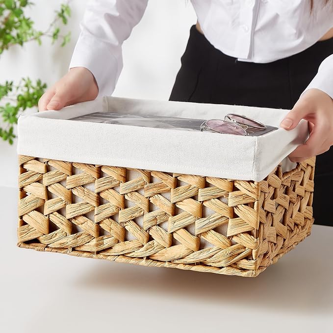 Vagusicc Wicker Storage Basket, 6 Pack Baskets - Image 3