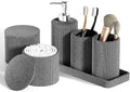 6-Piece Grey Bathroom Set by LetUsMakeHomeYourFavoriteDestination