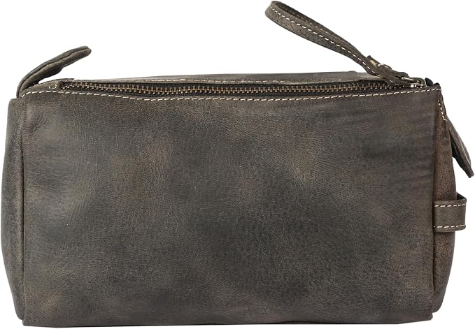 KomalC Premium Buffalo Leather Toiletry Bag - Image 3