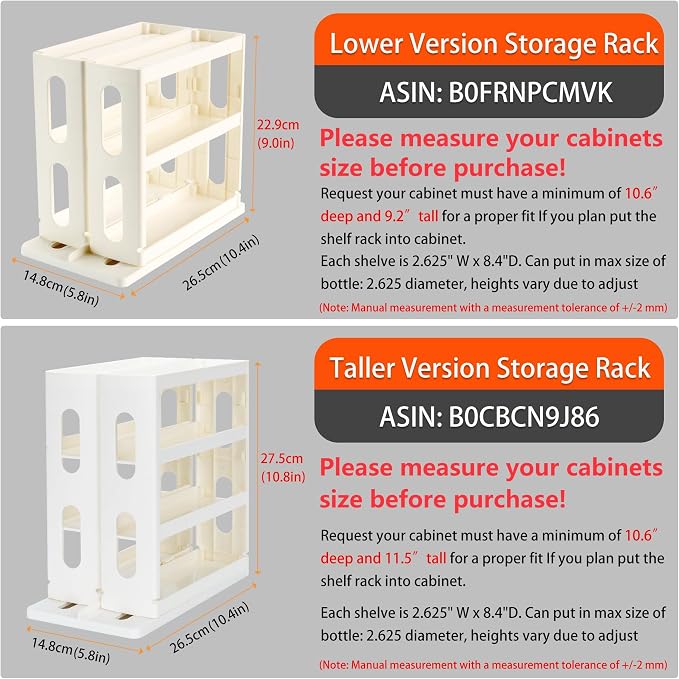 Medicine Organizer 2 Three-Decker Shelves Cabinet Storage Rack Organizer - Image 3