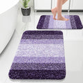 OLANLY Bathroom Rug Set 2 Piece, Soft Absorbent Microfiber Bath Rug Set by OLANLY