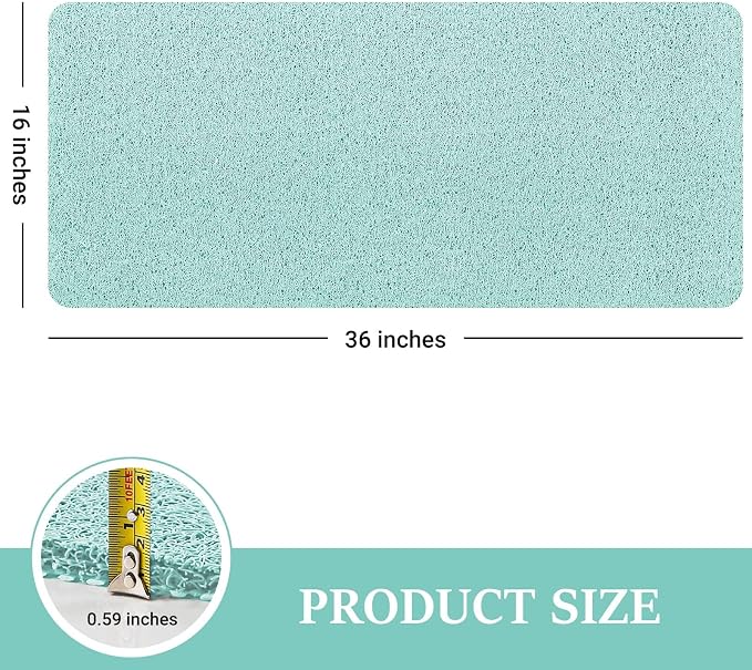 LuxStep Shower Mat Bathtub Mat, 36x16 inch, Non-Slip Bath Mat - Image 2