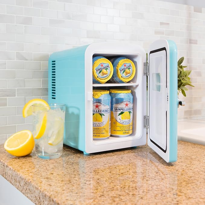 Koolatron Retro Mini Fridge 4 Liter Green Portable Refrigerator - Image 6