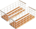 TIEYIPIN Small Metal Wire Storage Basket, Detachable Wood Base Storage by TIEYIPIN