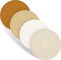 Trivets for Hot Dishes, 4 Pot Holders for Kitchen, Heat Resistant Mats for by Dakartoon