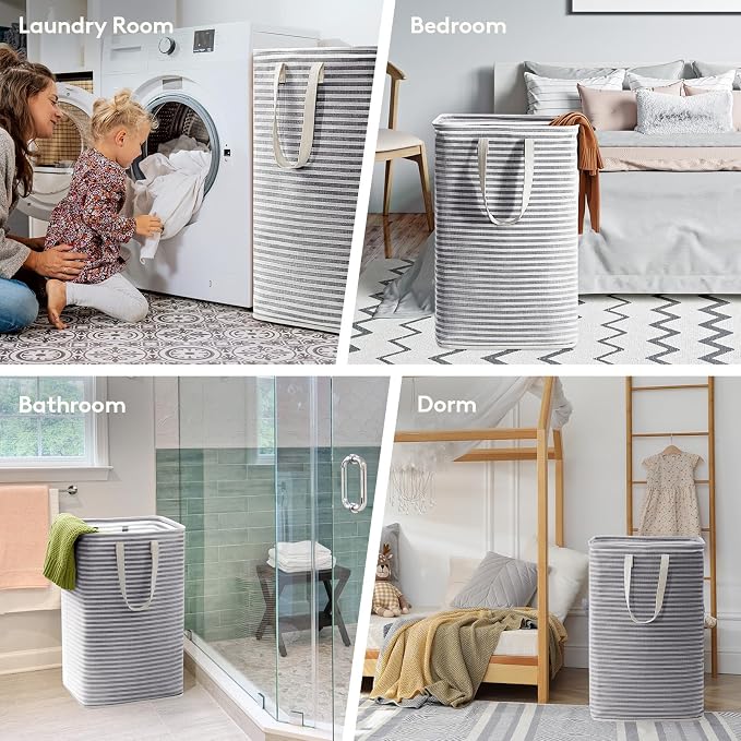 Lifewit 6 Pack Laundry Basket 80L Each, Collapsible Clothes Hamper - Image 6