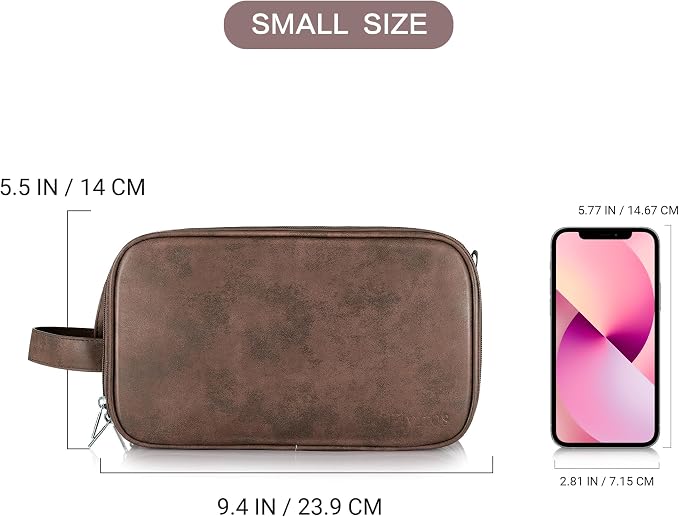 Elviros Travel Toiletry Bag for Men, Shaving Dopp Kit Water-resistant Bathroom - Image 6